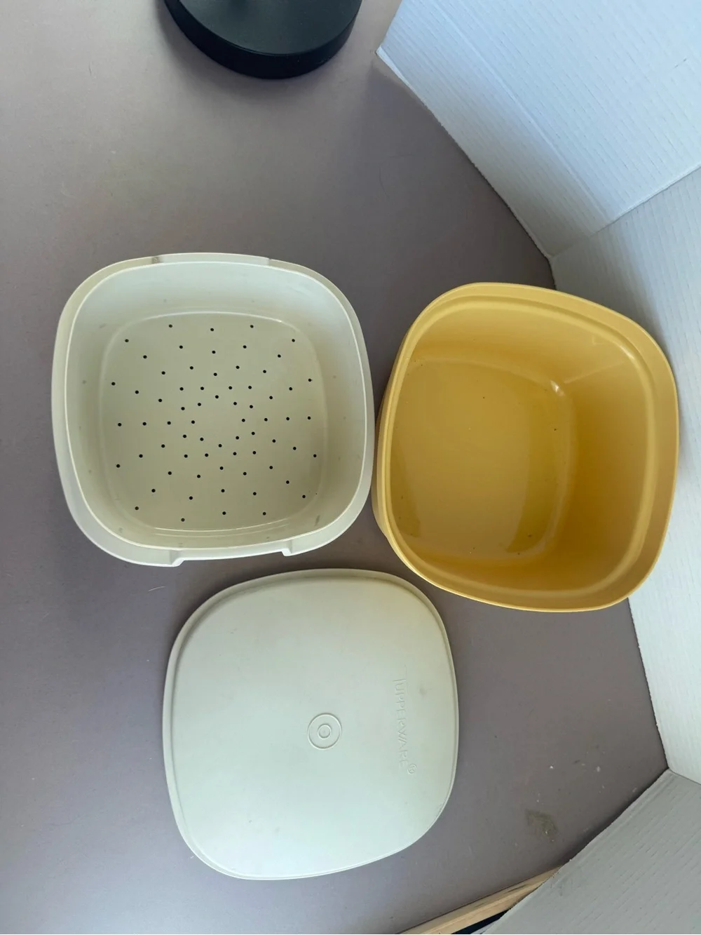 Vintage Tupperware Steam and Store Container